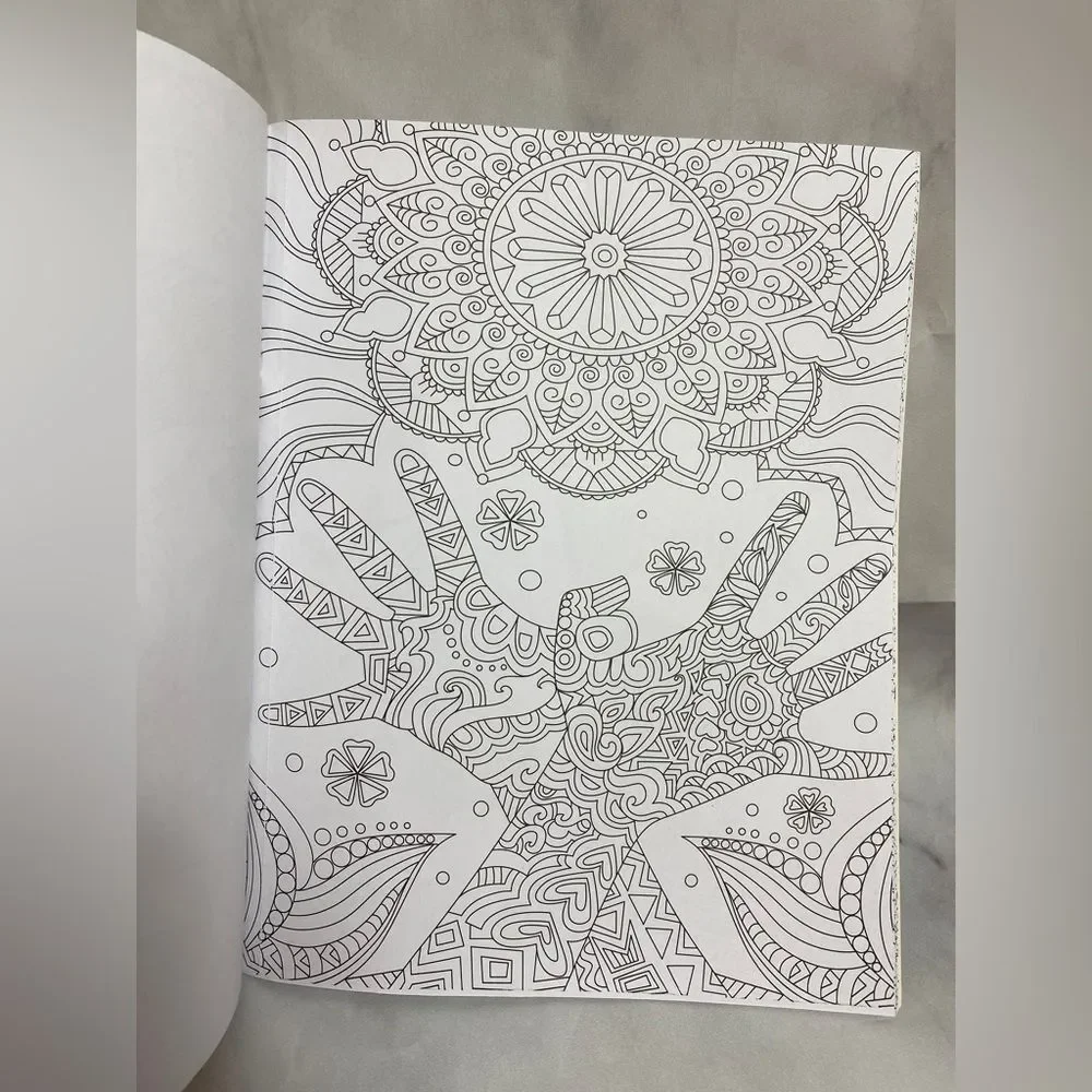 Vision St. Yoga Lounge Relaxing Coloring For Adults 24 Pages